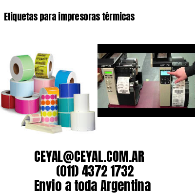 Etiquetas para impresoras térmicas