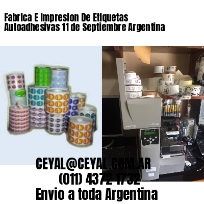 Fabrica E Impresion De Etiquetas Autoadhesivas 11 de Septiembre Argentina