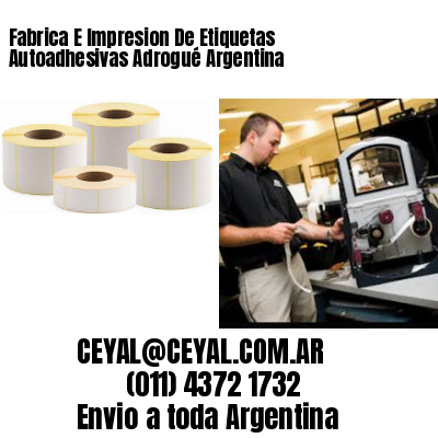 Fabrica E Impresion De Etiquetas Autoadhesivas Adrogué Argentina