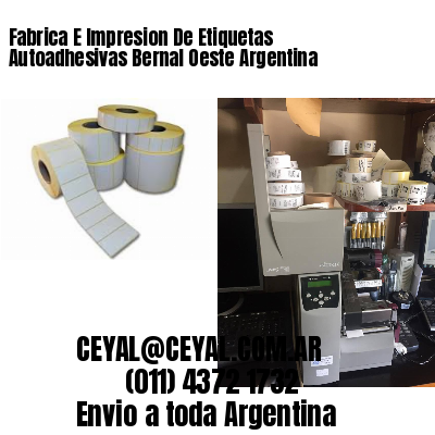 Fabrica E Impresion De Etiquetas Autoadhesivas Bernal Oeste Argentina