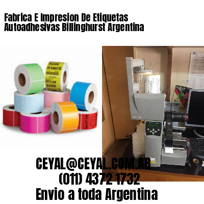 Fabrica E Impresion De Etiquetas Autoadhesivas Billinghurst Argentina