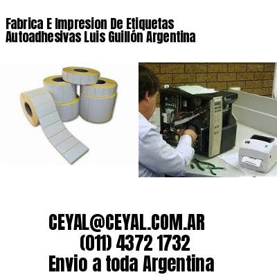 Fabrica E Impresion De Etiquetas Autoadhesivas Luis Guillón Argentina