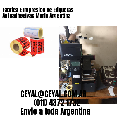 Fabrica E Impresion De Etiquetas Autoadhesivas Merlo Argentina