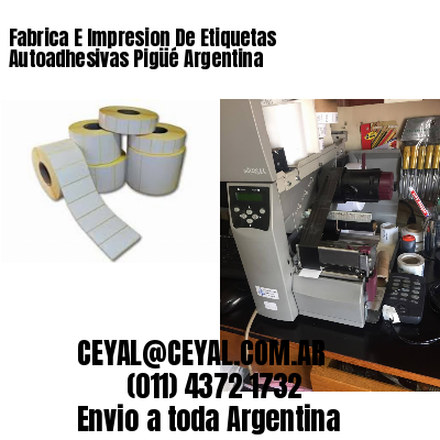 Fabrica E Impresion De Etiquetas Autoadhesivas Pigüé Argentina