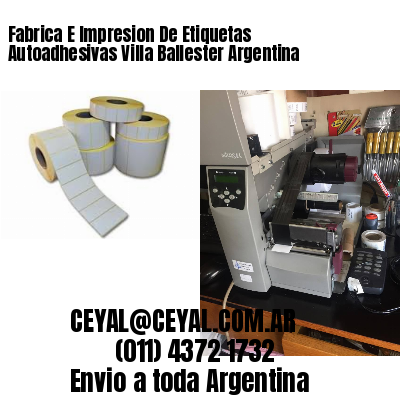 Fabrica E Impresion De Etiquetas Autoadhesivas Villa Ballester Argentina
