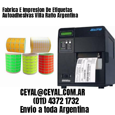 Fabrica E Impresion De Etiquetas Autoadhesivas Villa Raffo Argentina