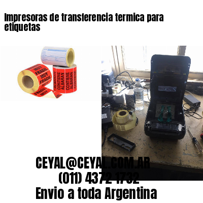 Impresoras de transferencia termica para etiquetas