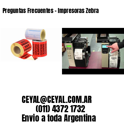 Preguntas Frecuentes – Impresoras Zebra