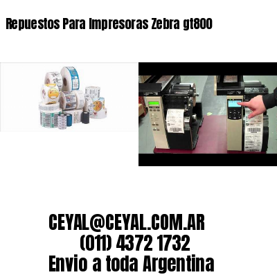 Repuestos Para Impresoras Zebra gt800