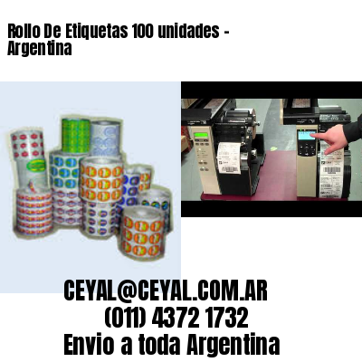 Rollo De Etiquetas 100 unidades – Argentina