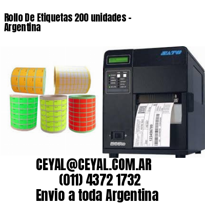 Rollo De Etiquetas 200 unidades – Argentina