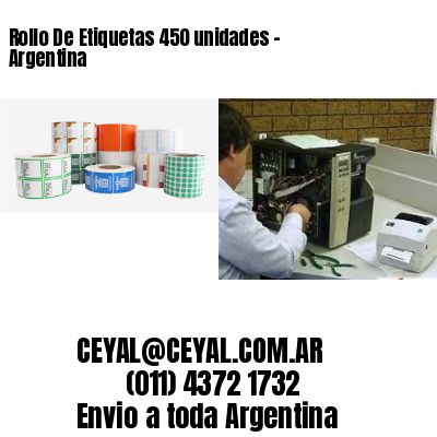 Rollo De Etiquetas 450 unidades – Argentina