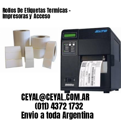 Rollos De Etiquetas Termicas – Impresoras y Acceso