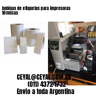 bobinas de etiquetas para impresoras térmicas