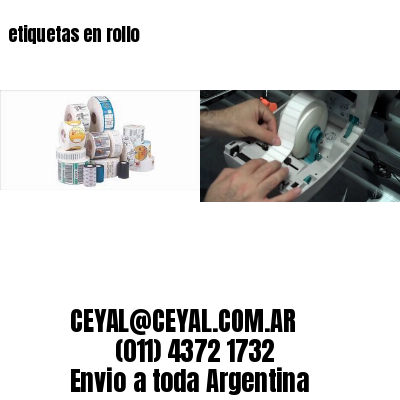 etiquetas en rollo