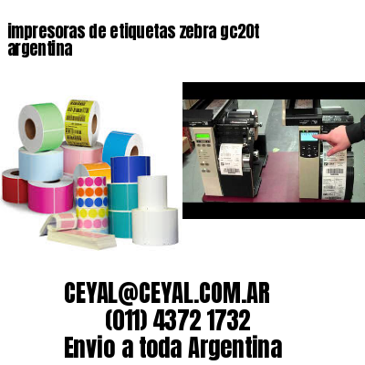 impresoras de etiquetas zebra gc20t argentina