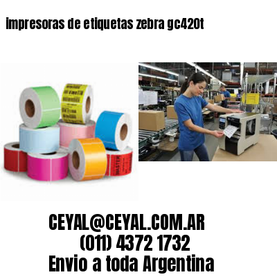 impresoras de etiquetas zebra gc420t