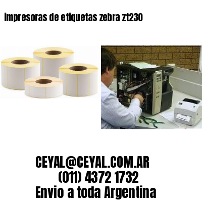 impresoras de etiquetas zebra zt230