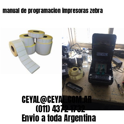manual de programacion impresoras zebra