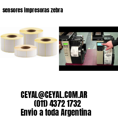 sensores impresoras zebra