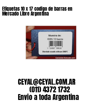 Etiquetas 10 x 17 codigo de barras en Mercado Libre Argentina