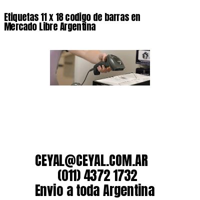 Etiquetas 11 x 18 codigo de barras en Mercado Libre Argentina