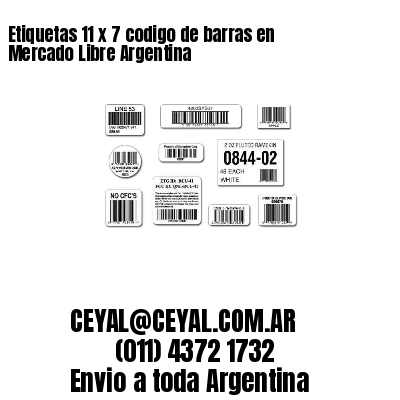 Etiquetas 11 x 7 codigo de barras en Mercado Libre Argentina