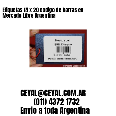 Etiquetas 14 x 20 codigo de barras en Mercado Libre Argentina