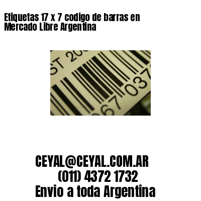 Etiquetas 17 x 7 codigo de barras en Mercado Libre Argentina