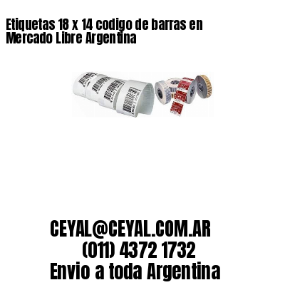 Etiquetas 18 x 14 codigo de barras en Mercado Libre Argentina