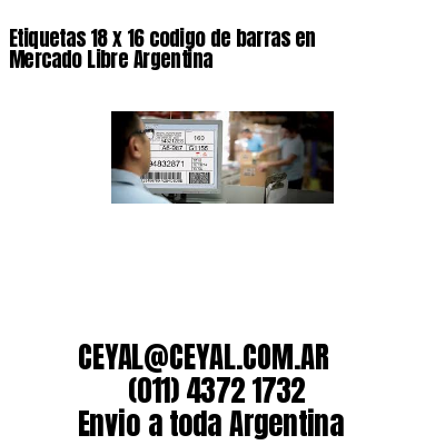 Etiquetas 18 x 16 codigo de barras en Mercado Libre Argentina