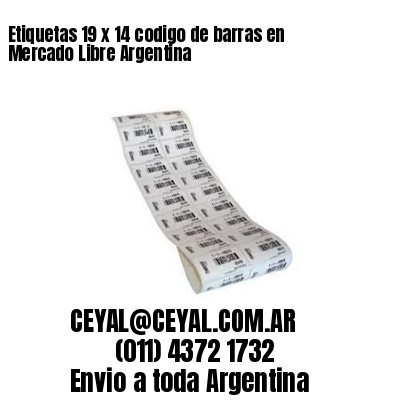 Etiquetas 19 x 14 codigo de barras en Mercado Libre Argentina