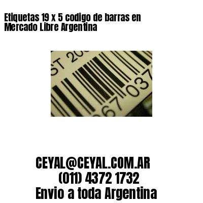 Etiquetas 19 x 5 codigo de barras en Mercado Libre Argentina