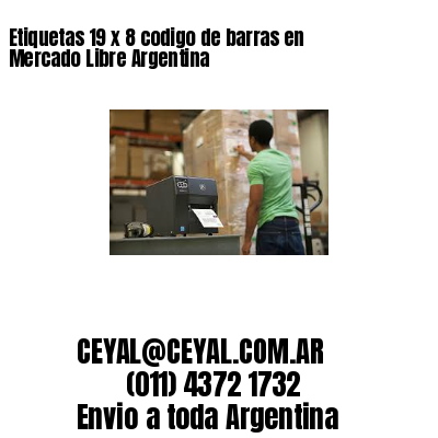 Etiquetas 19 x 8 codigo de barras en Mercado Libre Argentina