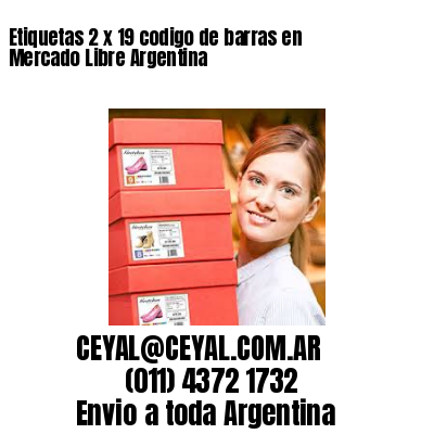 Etiquetas 2 x 19 codigo de barras en Mercado Libre Argentina