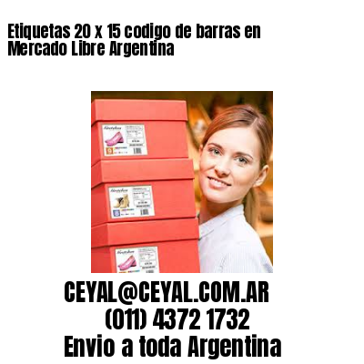 Etiquetas 20 x 15 codigo de barras en Mercado Libre Argentina