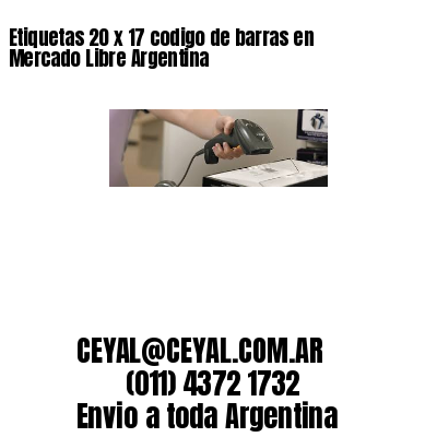 Etiquetas 20 x 17 codigo de barras en Mercado Libre Argentina