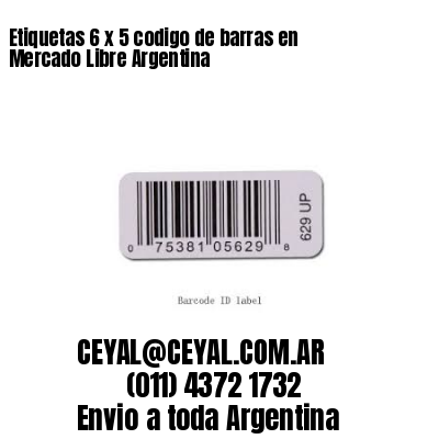 Etiquetas 6 x 5 codigo de barras en Mercado Libre Argentina