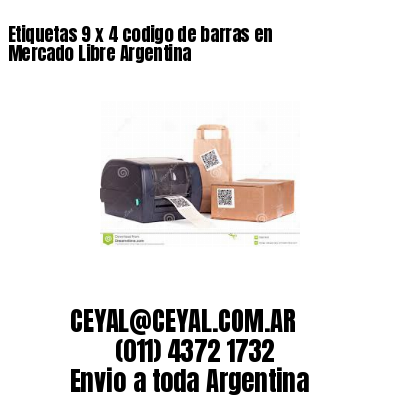 Etiquetas 9 x 4 codigo de barras en Mercado Libre Argentina