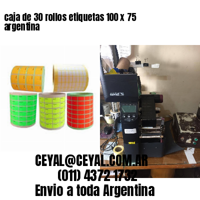 caja de 30 rollos etiquetas 100 x 75 argentina