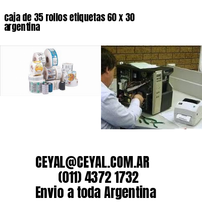 caja de 35 rollos etiquetas 60 x 30 argentina