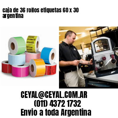 caja de 36 rollos etiquetas 60 x 30 argentina
