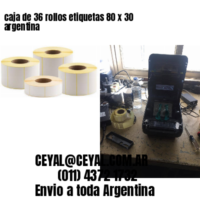 caja de 36 rollos etiquetas 80 x 30 argentina