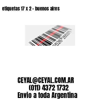 etiquetas 17 x 2 – buenos aires