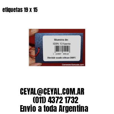etiquetas 19 x 15