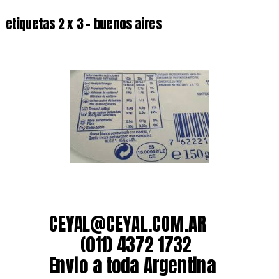 etiquetas 2 x 3 – buenos aires