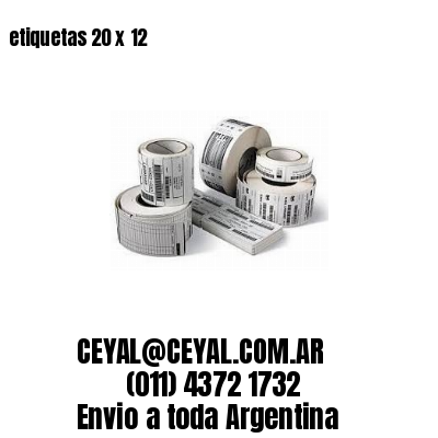 etiquetas 20 x 12