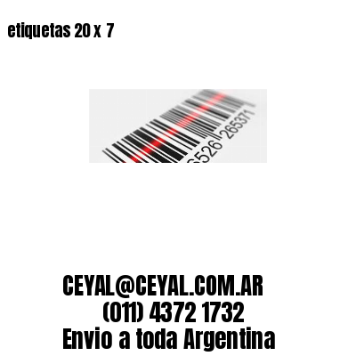 etiquetas 20 x 7