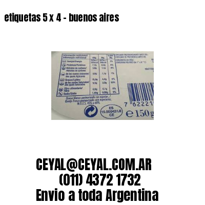etiquetas 5 x 4 – buenos aires
