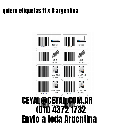 quiero etiquetas 11 x 8 argentina